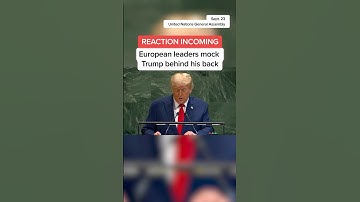 European leaders mock Trump behind his back