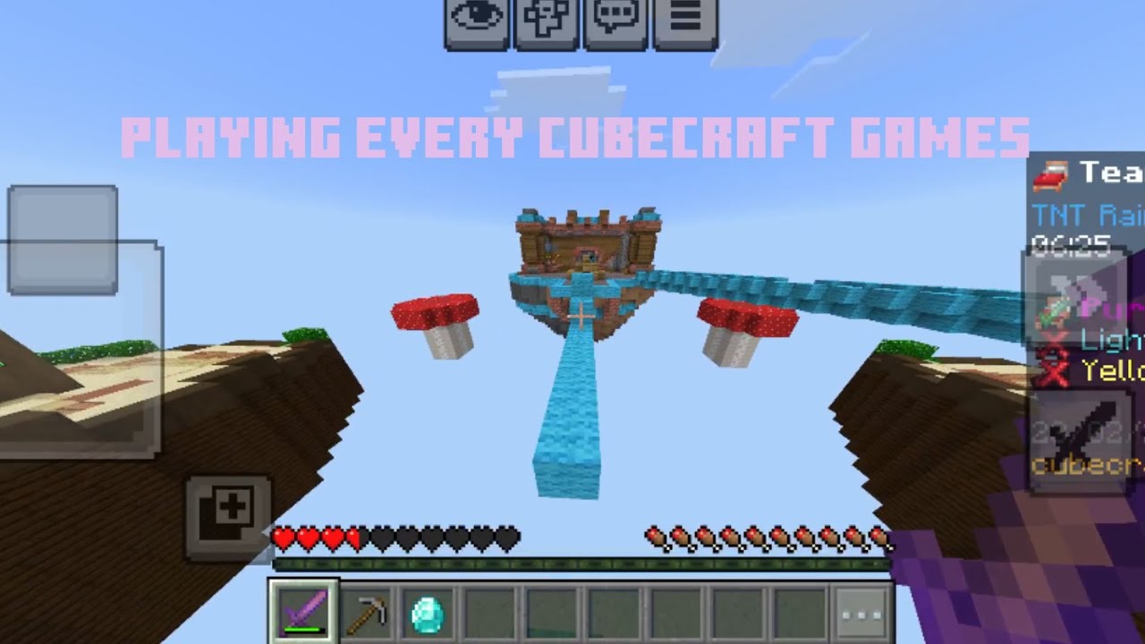 Playing Every Cubecraft Games In Minecraft - YouTube