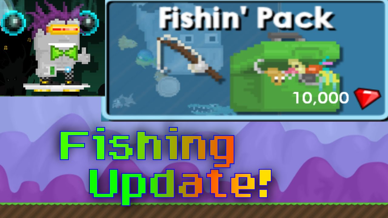 Growtopia | How to use the fishing pack!! (NEW UPDATE) - YouTube