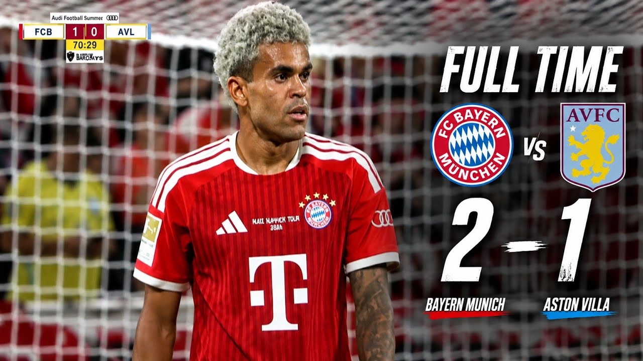 ⁣Post | 8 | Bayern Munich vs Aston villa.2-1 match highlights