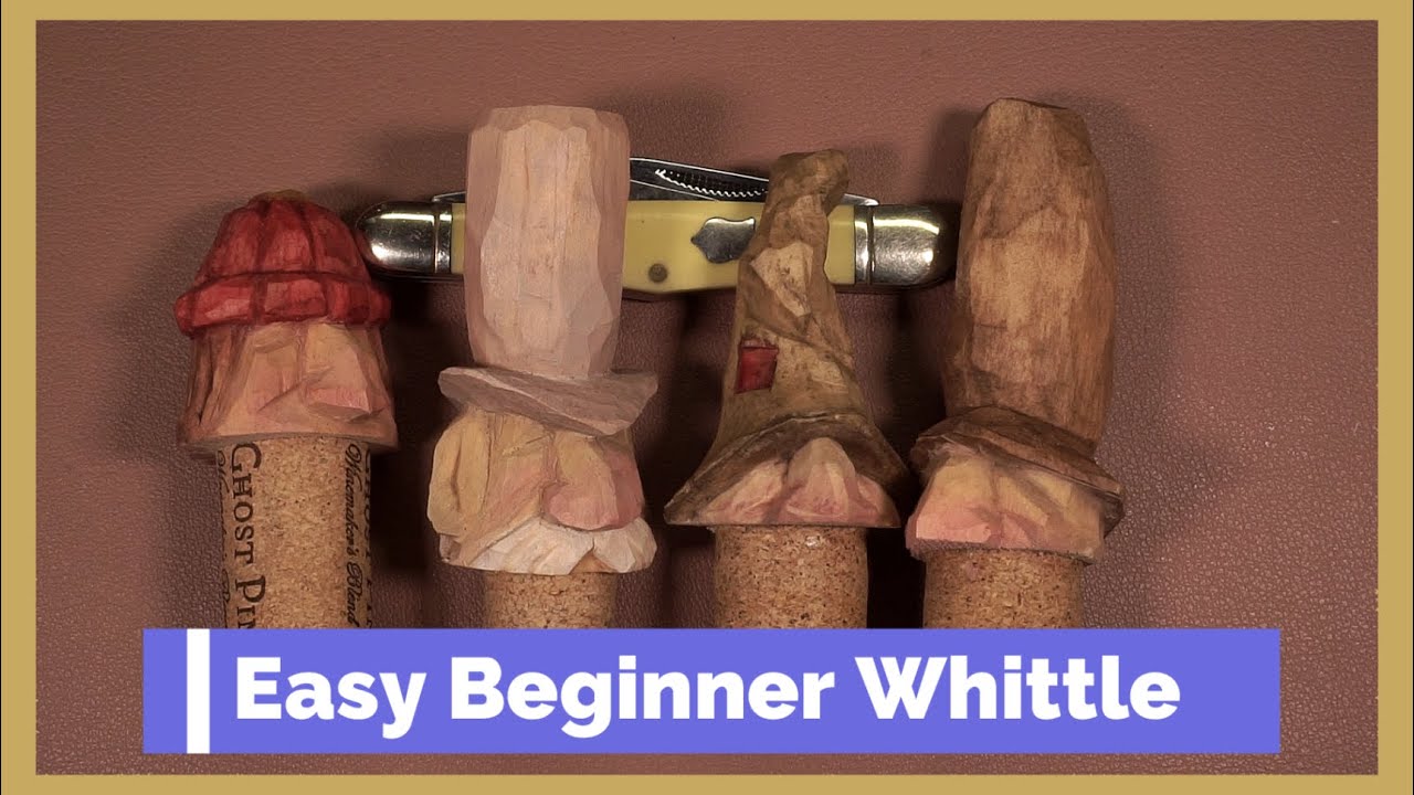 Fast & Easy Beginner Whittle - Pocket Knife Bottle Stopper
