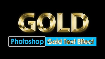 GOLD TEXT Effect Photoshop | How To Make Gold Text in Adobe Photoshop | Short Photoshop Tutorial