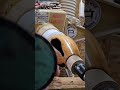 Woodturning  remove orange peel from finish shorts youtubeshorts