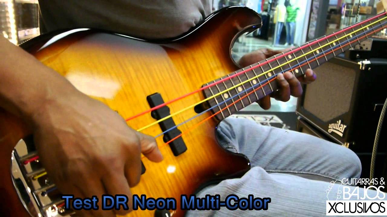 Test Dr Neon Multi Color Strings Youtube