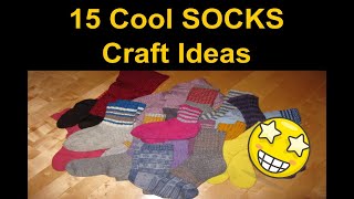 15 COOL Socks Craft Ideas | @CraftStack