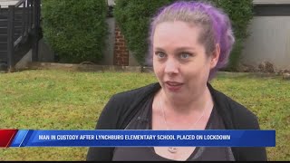 Parent speaks after Lynchburg elementary school was placed on lockdown on Monday