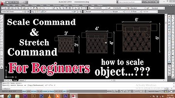 AutoCAD - Scale Command in autocad || Stretch Command in AutoCAD || (part-3)