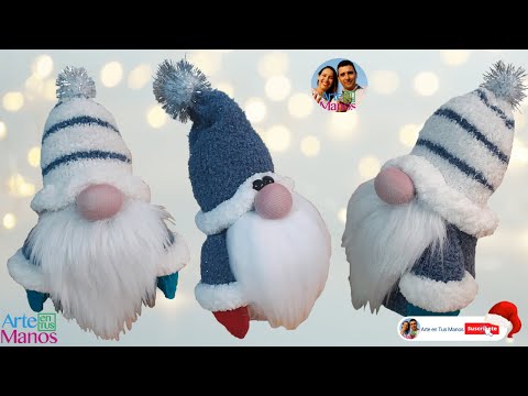 ?Cómo Hacer GNOMOS NÓRDICOS Nº 7 y 8, Con Medias, Calcetines, FÁCIL Con Arte en Tus Manos