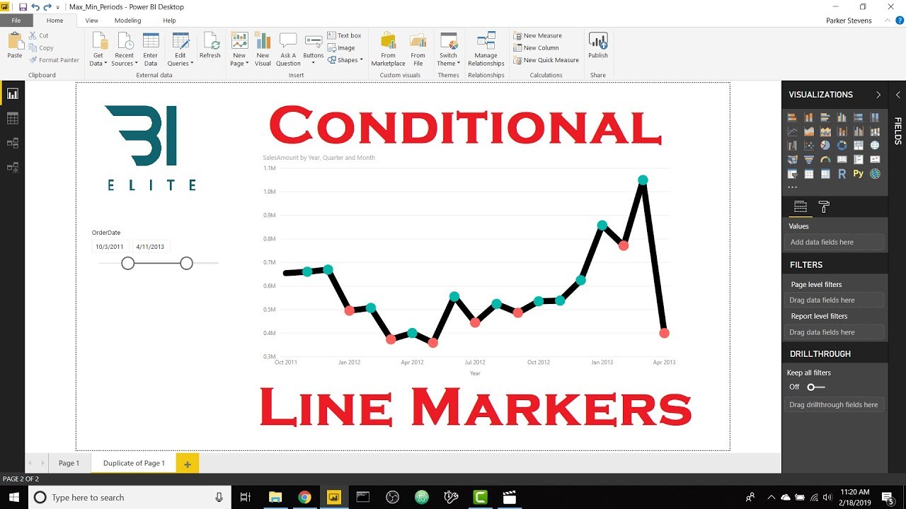 Power Bi Line Chart Tutorial