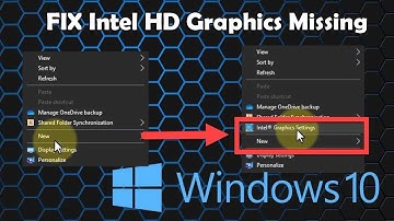 FIX: Intel HD Graphics Control Panel Option Missing From Right Click Menu