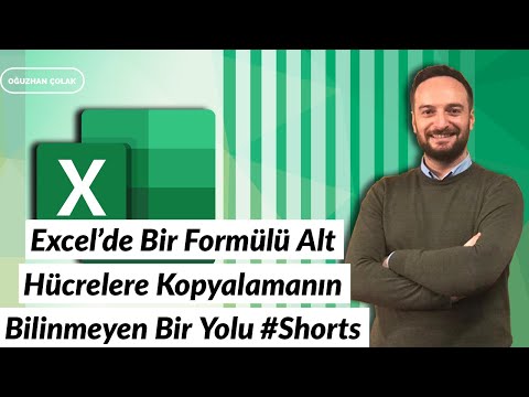 Video: Excel'de bir sayımı nasıl sürüklerim?