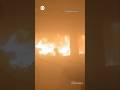 5-year-old walks through flames after Israeli airstrike hits Gaza school-turned-shelter #shorts