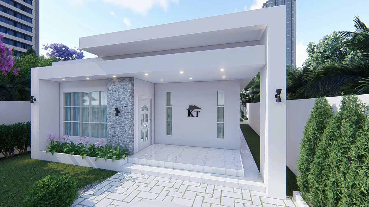 Small house you can build in 2022 - Visualisation house plan 8X13m 104 sqm