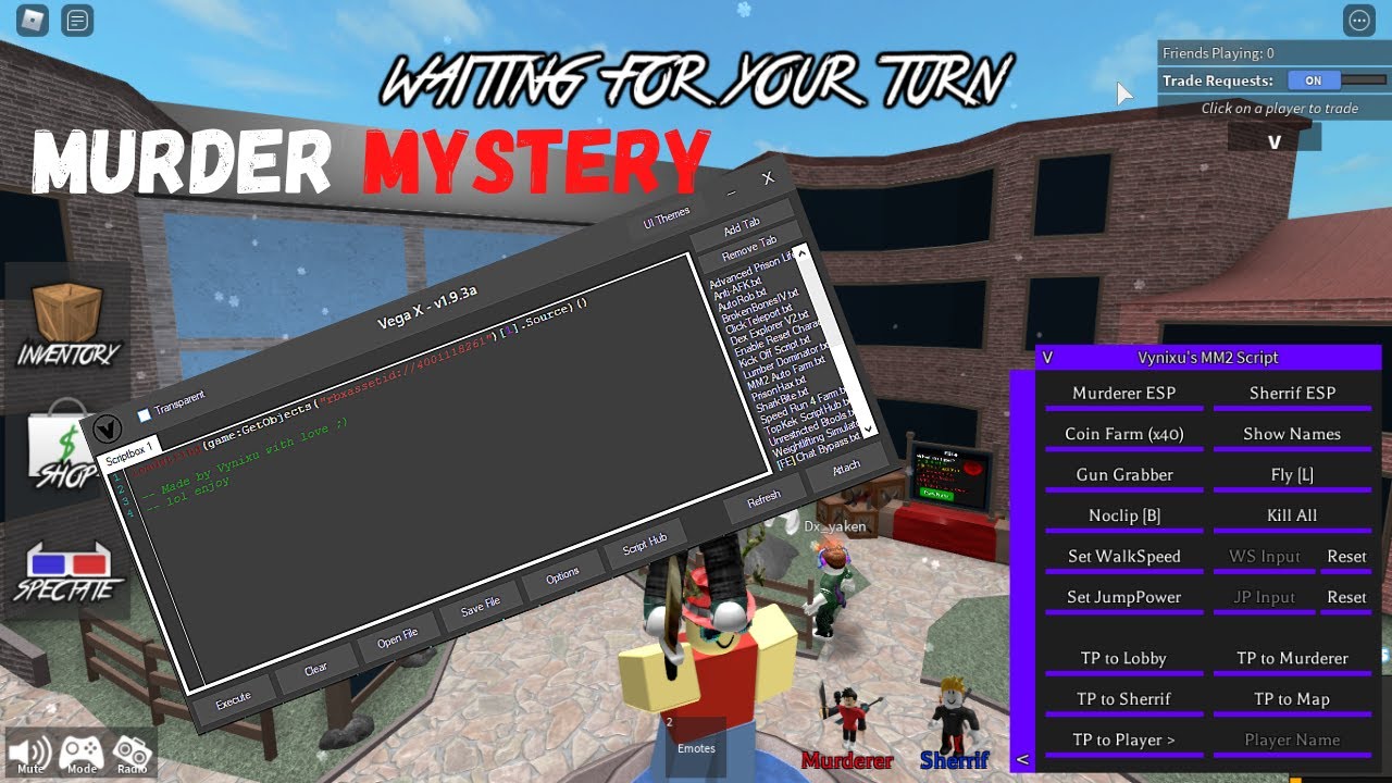 Murder Mystery 2 (MM2) Hack DreadzHub X PL Hub - Mobile/PC