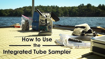 Collecting lake water with an integrated tube sampler | cyanoMonitoring
