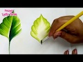 Pintura En Tela Para Principiantes Hojas Para Flores / How To Paint Leaves