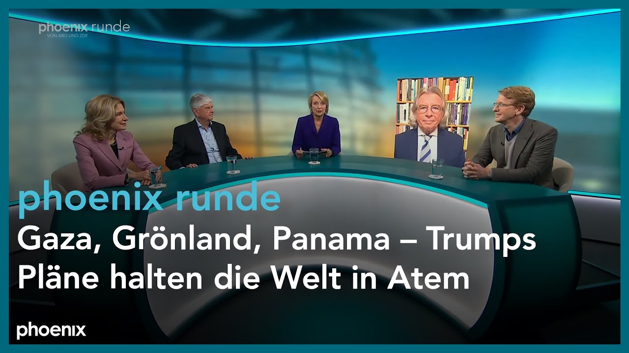Phoenix Runde phoenix runde: Gaza, Grönland, Panama – Trumps Pläne halten die Welt in ...