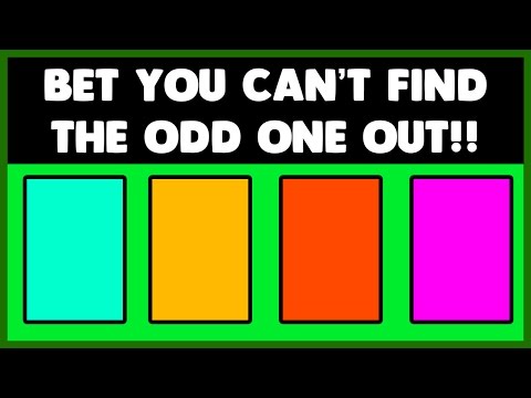 Can you find the odd one out? - IQ test - Eye test