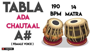 Ada ChauTaal Tabla Loop For Riyaz | A# Scale | 190 Bpm | #muzzico
