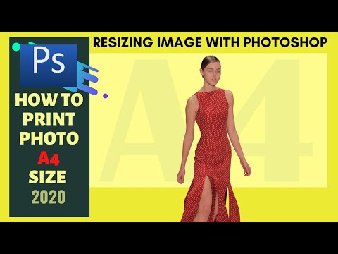 How To Print Photo A4 Size 2020 - Photoshop Tutorial 💥✅🔴