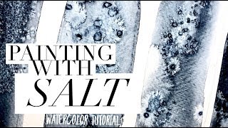 Watercolor Techniques: Painting with salt ~ WATERCOLOUR by Scarlett Damen