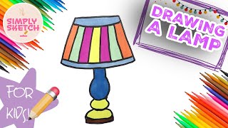 How to draw a Lamp  | Simply sketch  #drawing  #lamp #light #bright #howtodraw