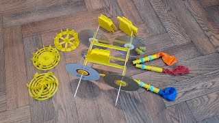 Balloon Powered Car with paddle wheel Mk3