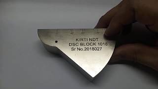 DSC Ultrasonic Calibration Block