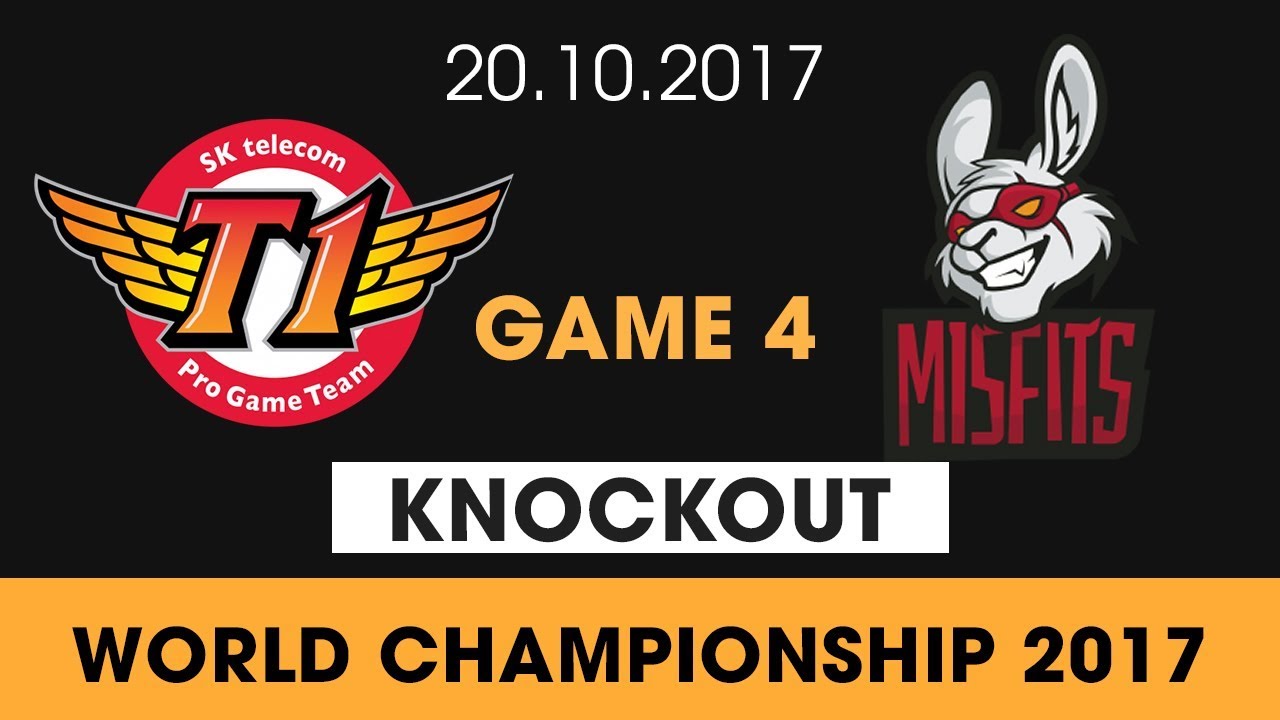 SKT vs MSF Highlights Game 4 [World Championship 2017]  SK Telecom T1 vs Misfits