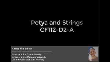 Petya and Strings (Codeforces) CF112 D2 A