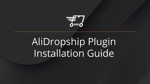 How to install AliDropship plugin