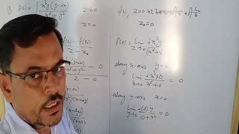 B. Sc. Final Year /analytic function and differentiability of complex function