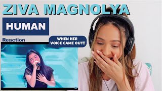 ZIVA MAGNOLYA - HUMAN (Christina Perri) | Indonesian Idol 2020 | REACTION!!