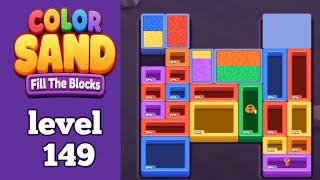Color Sand: Fill The Blocks level 149 gameplay walkthrough solution 