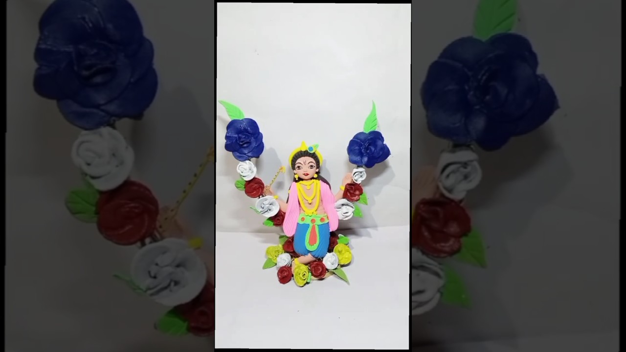 🙏🏻Shri Krishna Clay Idol Making With super Clay🌼