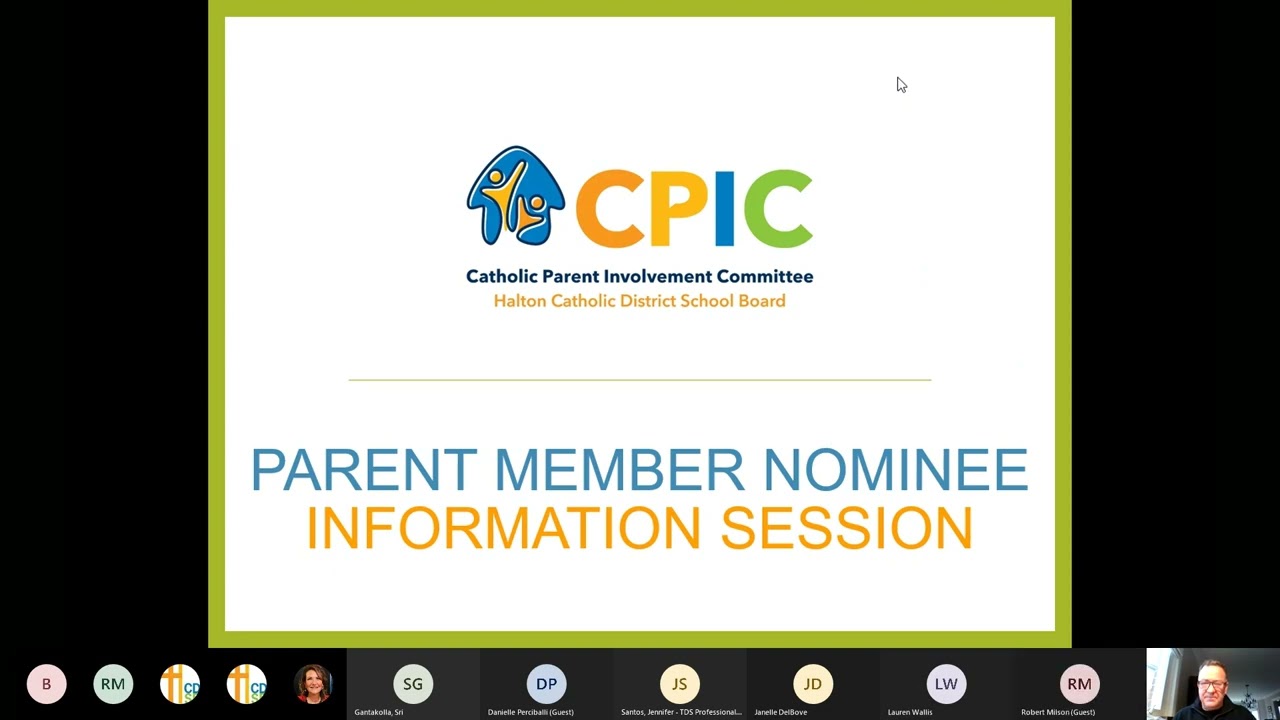CPIC Nominee Orientation Session for the 2022-2024 Term