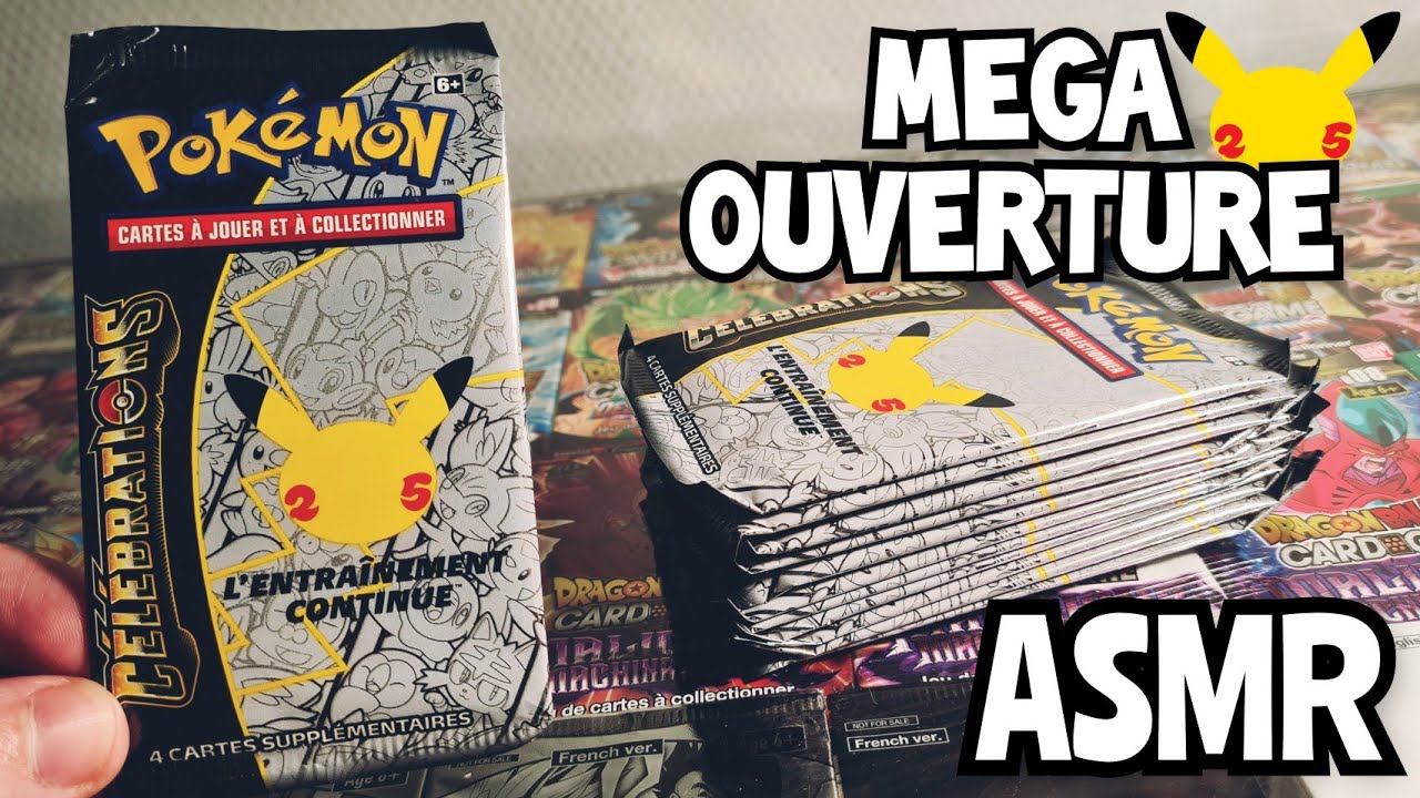 ASMR | MEGA ouverture CÉLÉBRATION 25 ANS POKEMON 🌟