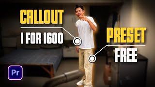 Tutorial to create CALLOUT in Premiere Pro + Free Preset | QUÁHD
