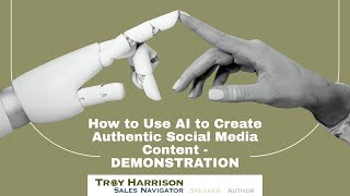 How to Use AI to Create A Social Media Post - Demonstration