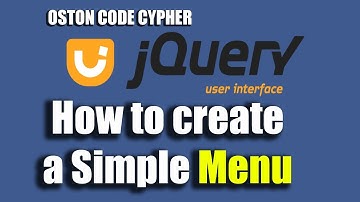 How to create a Simple Menu Using jquery UI