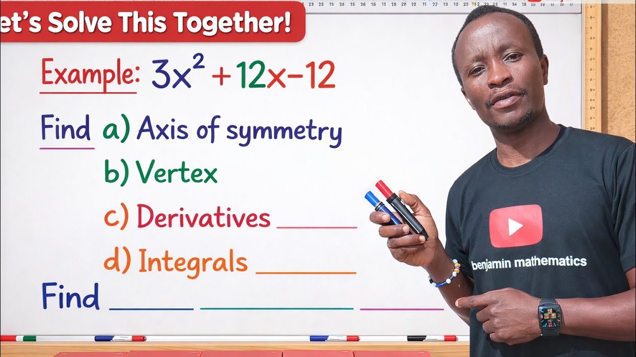 Solve Quadratics Easily: Axis, Vertex, Derivatives & Integrals
