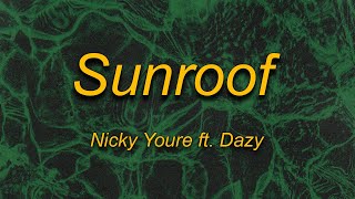 Nicky Youre - Sunroof (Lyrics) feat. dazy | I got my head out the sunroof