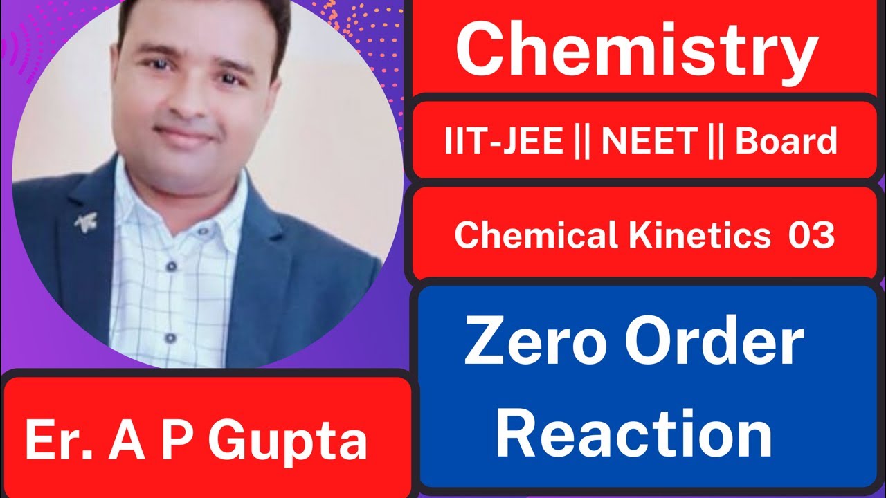 Chemical Kinetics 03 || Zero Order Reaction by A P Gupta - YouTube