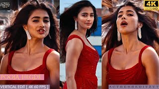Pooja Hegde Mesmerizes In Monica Song Vertical Edit Review 4K 60Fps Actress Editz Slo-Mo