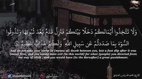 ما تيسر من سورة النحل/ القارئ عبدالله وانس