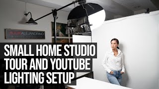 Small Home Photography Studio Tour and Lighting Setup  Product Feature Zhiyun Smooth Q3