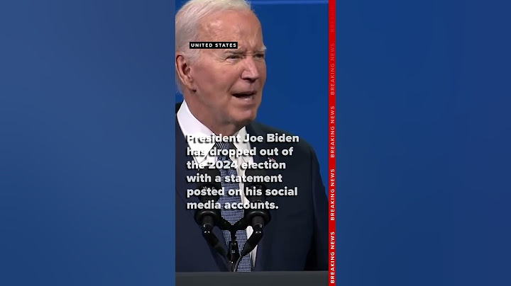 BREAKING: Joe Biden drops out of presidential race against Trump