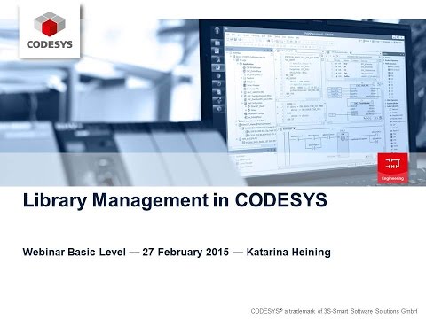 CODESYS Webinar Library Management Basics