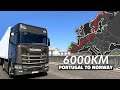 ETS2 Longest Delivery in Europe (Portugal to Norway) Lisbon to Kjøllefjord | Euro Truck Simulator 2