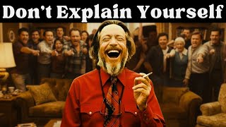 Stop Explaining Yourself to The Sleeping People - Alan Watts